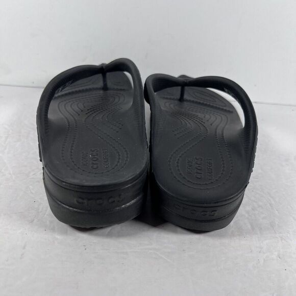 Crocs Sloane Black Sandals Flip Flops Women's Size 6 - Picture 4 of 8